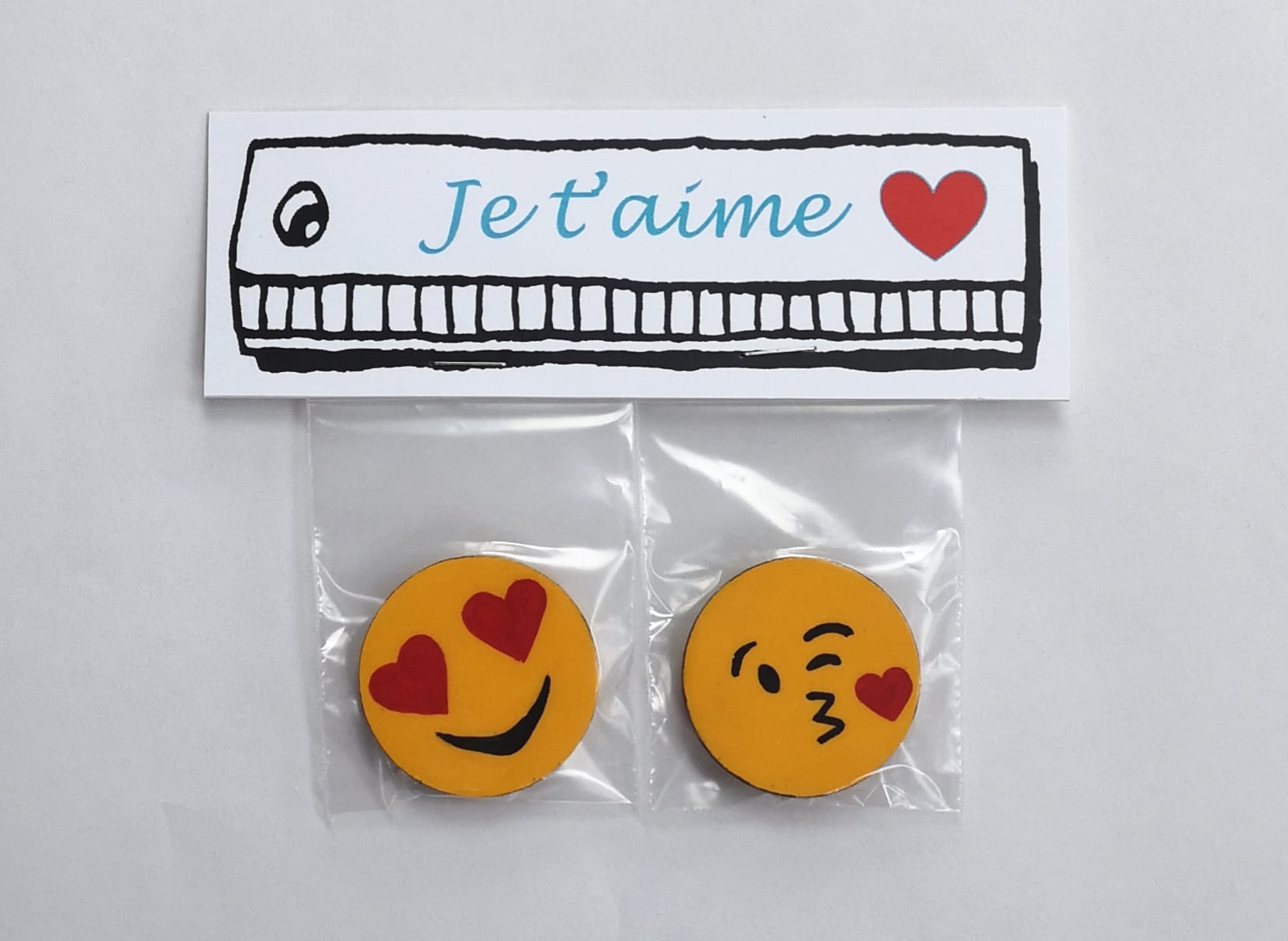 Ensemble de 2 aimants montres ou émojis – Image 4