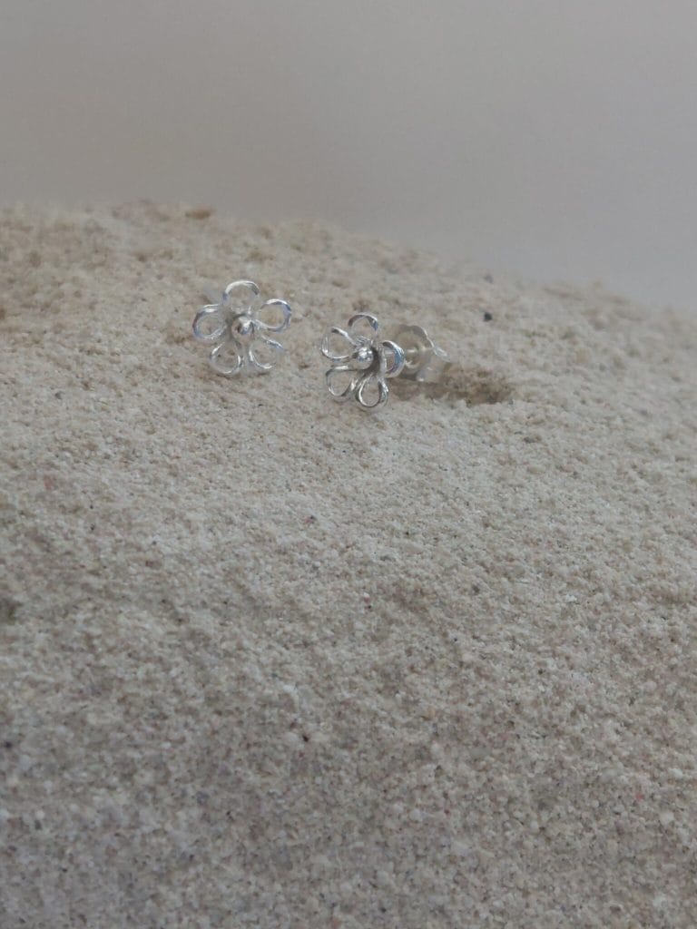 Boucles d'oreilles «Margot» sur tiges