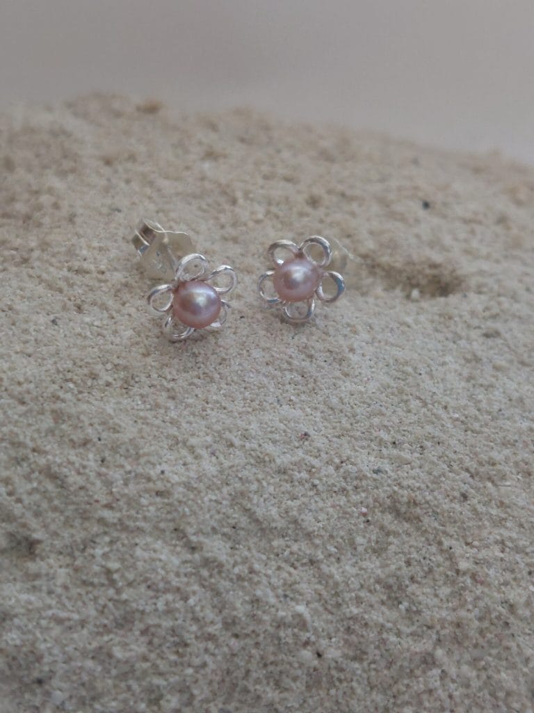 Boucles d'oreilles «Margot» sur tiges
