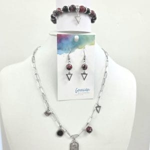 Ensemble jaspe sédiment